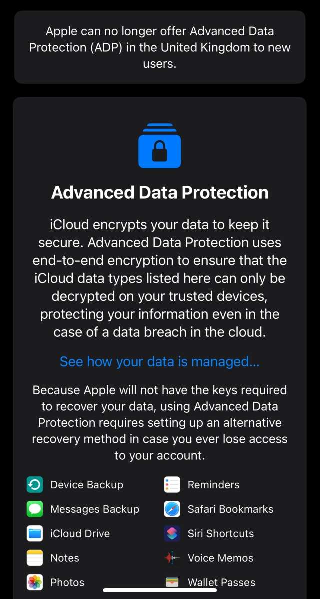 Apple heq enkriptimin E2E nga iCloud në Mbretërinë e Bashkuar