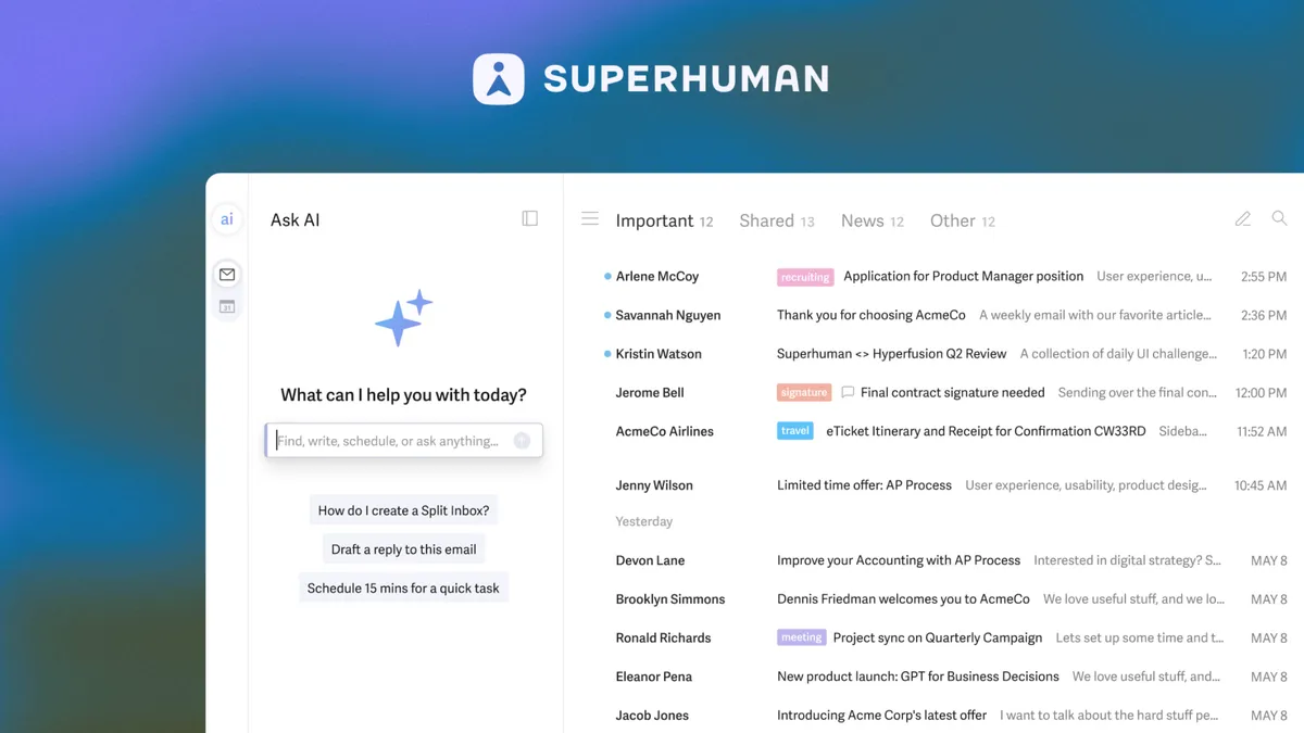 Grammarly ndryshon emrin në Superhuman dhe lançon asistentin e ri AI