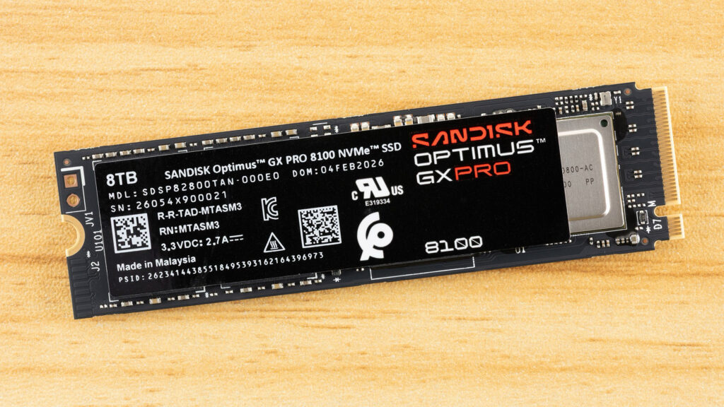 SanDisk Optimus GX Pro 8100 8TB – Mbreti i padiskutueshëm i SSD-ve PCIe 5.0 me kapacitet të lartë